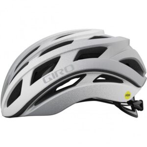 Giro Helios Spherical MIPS Road Cycling Helmet (Matte White/Silver Fade)